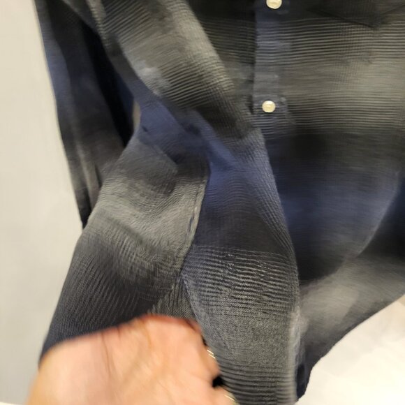 Officine Generale Plaid Button Down Long Sleeve Shirt Size Small Flannel - Picture 7 of 8